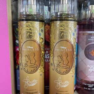 New Bath and body works Disney Princess Belle Gold Body X2